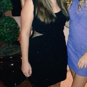 black body con sparkle dress